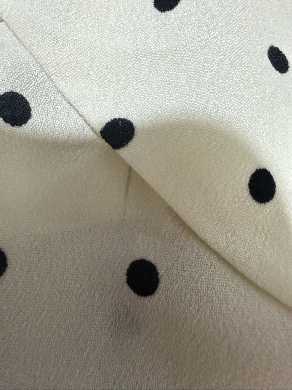 NWT Sasha Therese LOTTIE TOP WHITE POLKADOT Size Medium - Picture 10 of 10